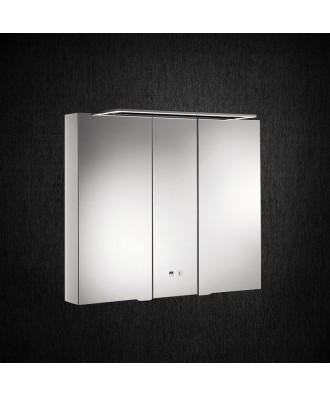 armoire de salle de bain lumineuse led alkor basic avec porte miroir odiffusion