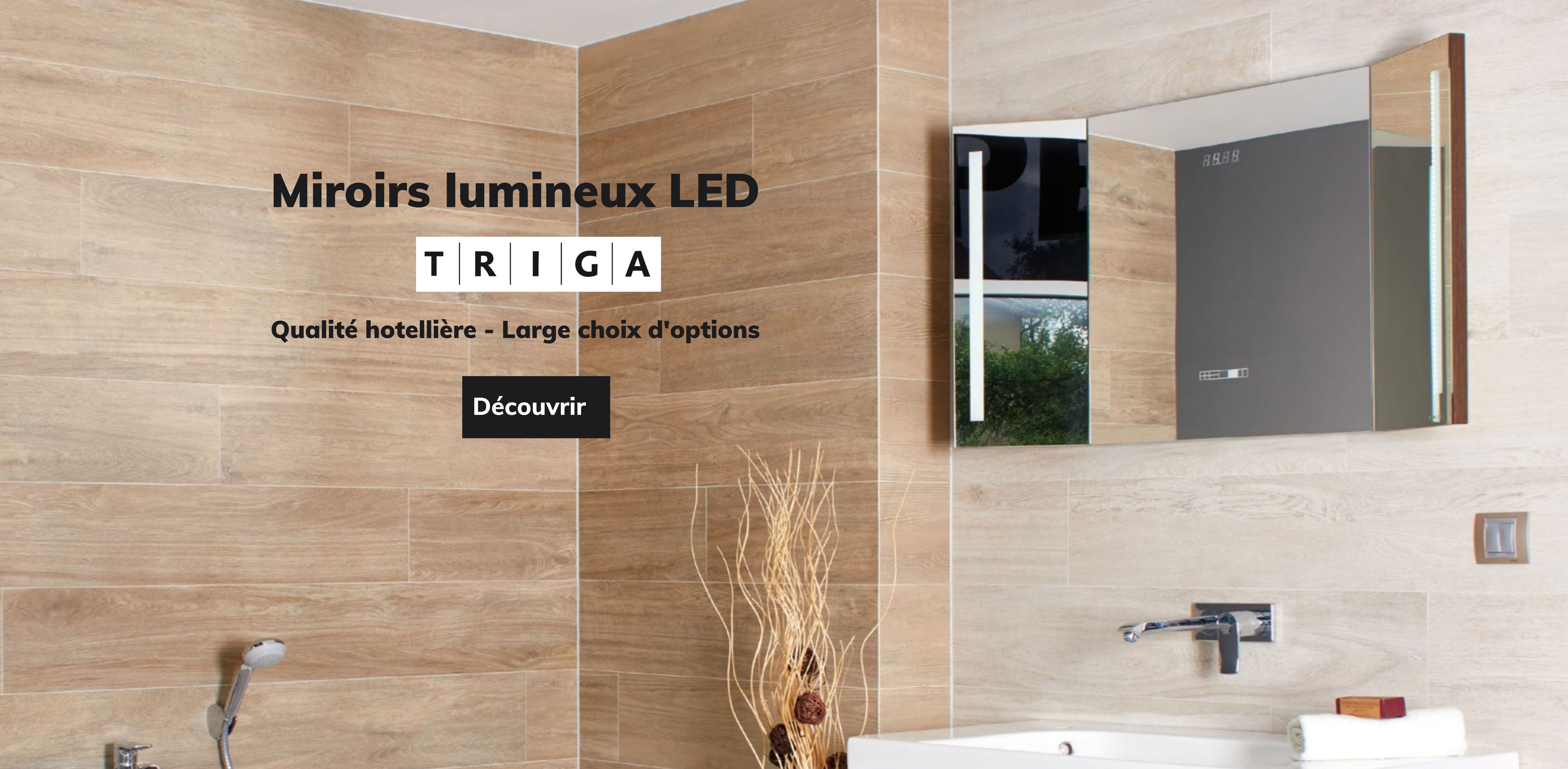 Miroir lumineux led Triga France 